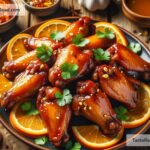 How to create tangy orange ginger glazed chicken wings
