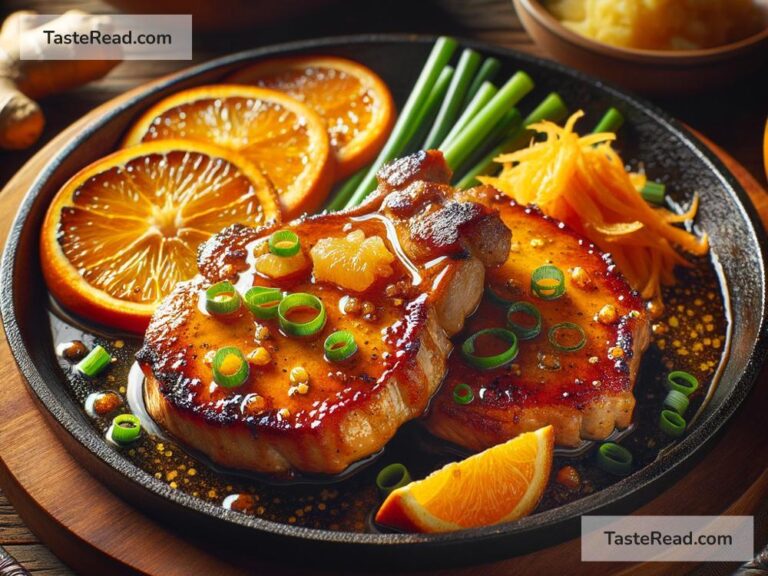 How to create tangy orange ginger glazed pork chops