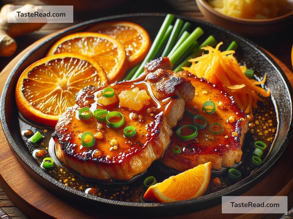 How to create tangy orange ginger glazed pork chops