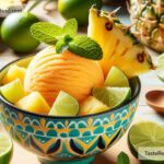 How to create tangy pineapple lime sorbet