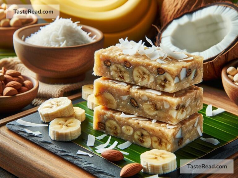 How to create tropical coconut banana energy bars