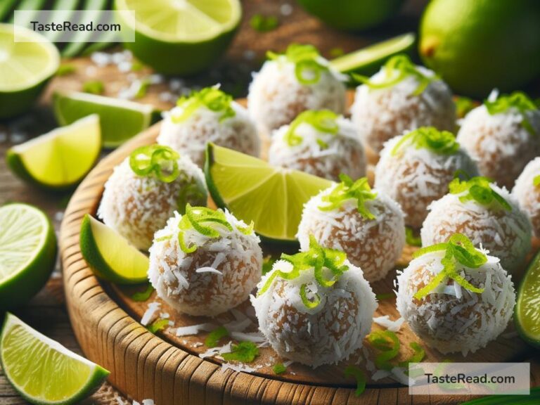 How to create tropical coconut lime energy bites