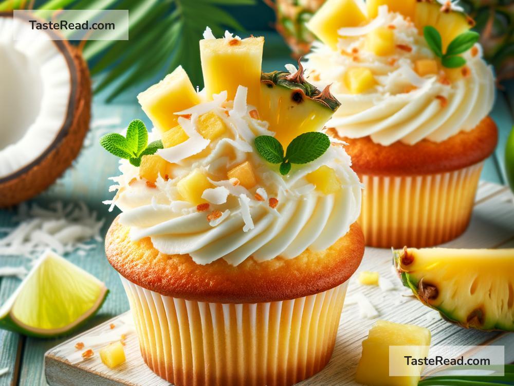 How to create tropical coconut pineapple cupcakes