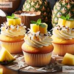 How to create tropical coconut pineapple cupcakes