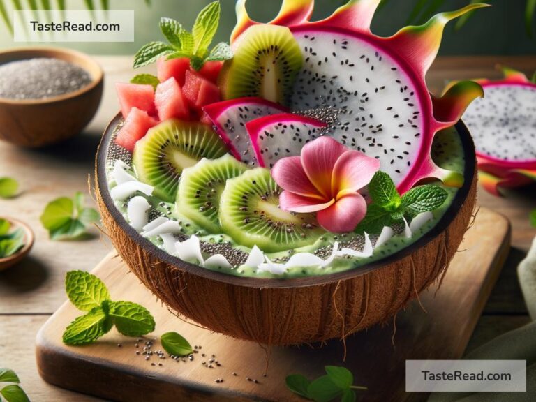 How to create tropical guava and coconut smoothie bowls