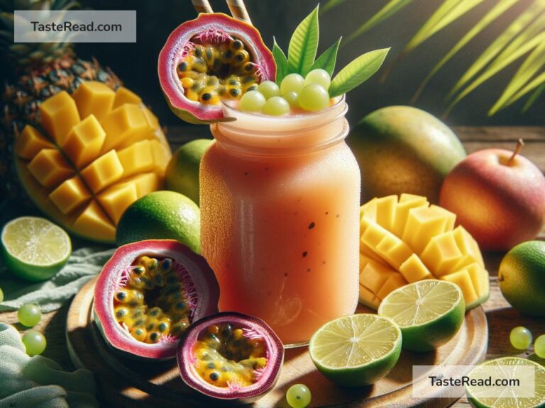 How to create tropical guava passionfruit smoothie