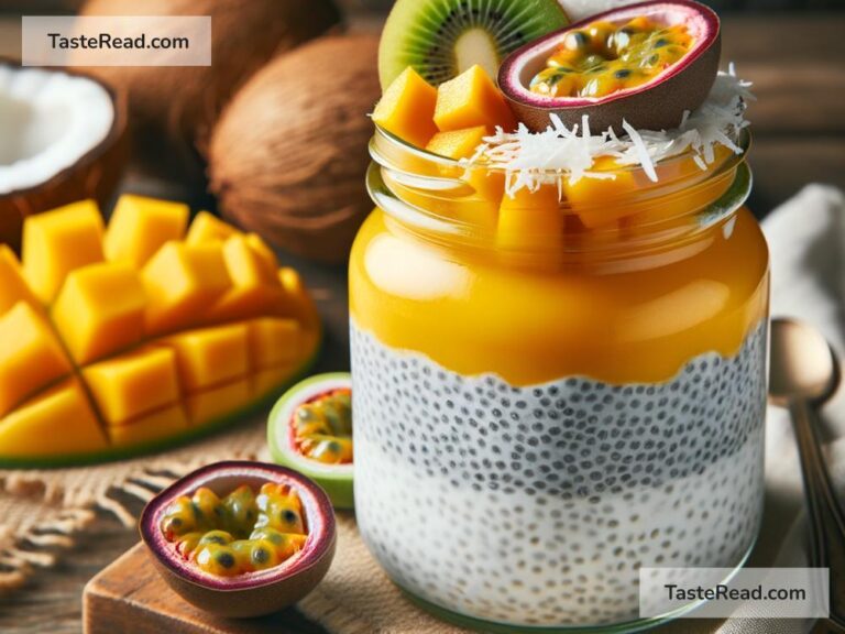 How to create tropical mango coconut chia pudding