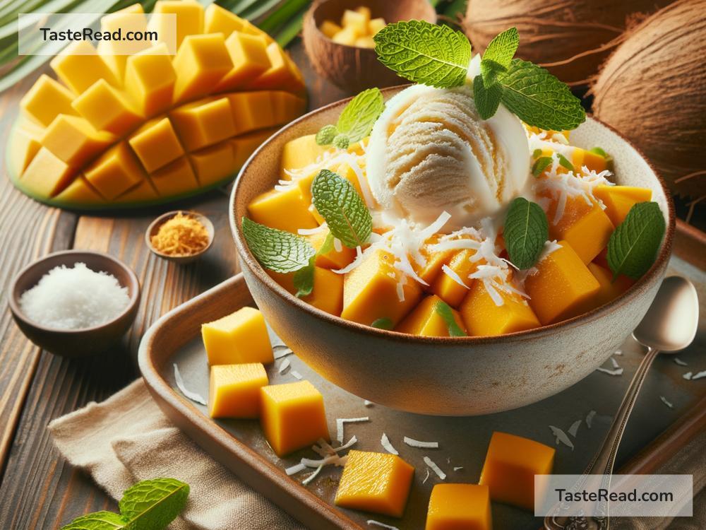 How to create tropical mango coconut ice cream