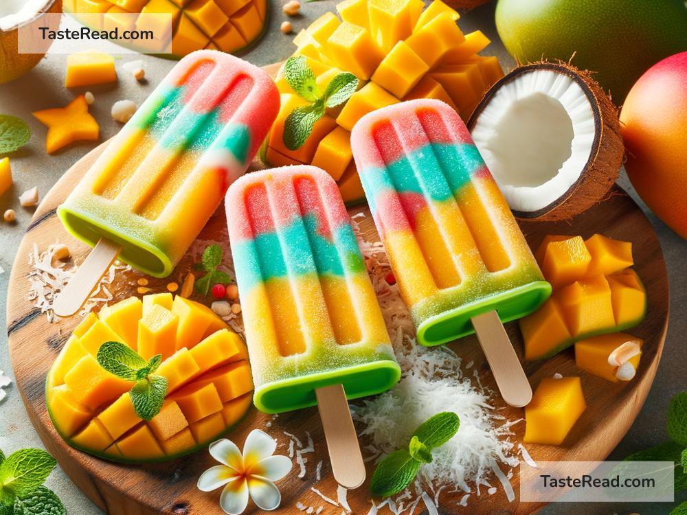 How to create tropical mango coconut smoothie pops