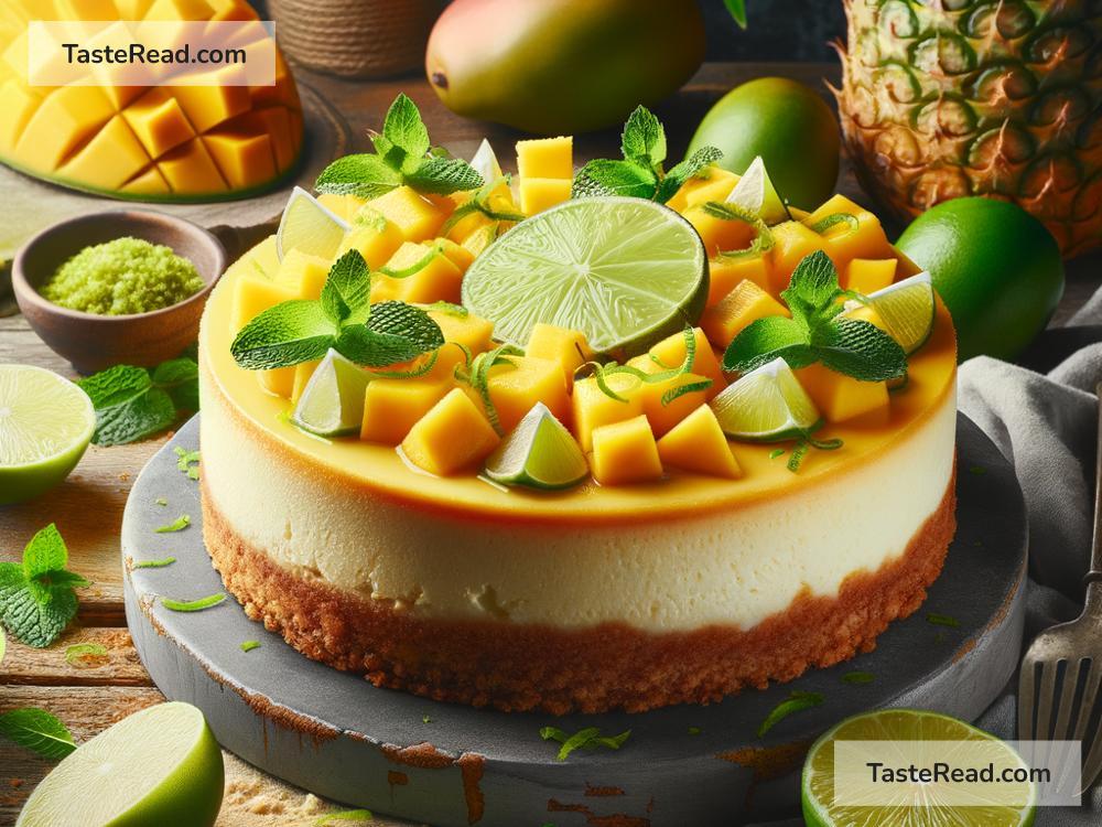 How to create tropical mango lime cheesecake