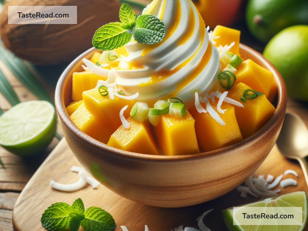 How to create tropical mango lime frozen yogurt