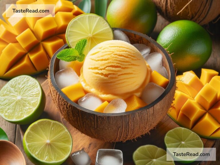 How to create tropical mango lime sorbet
