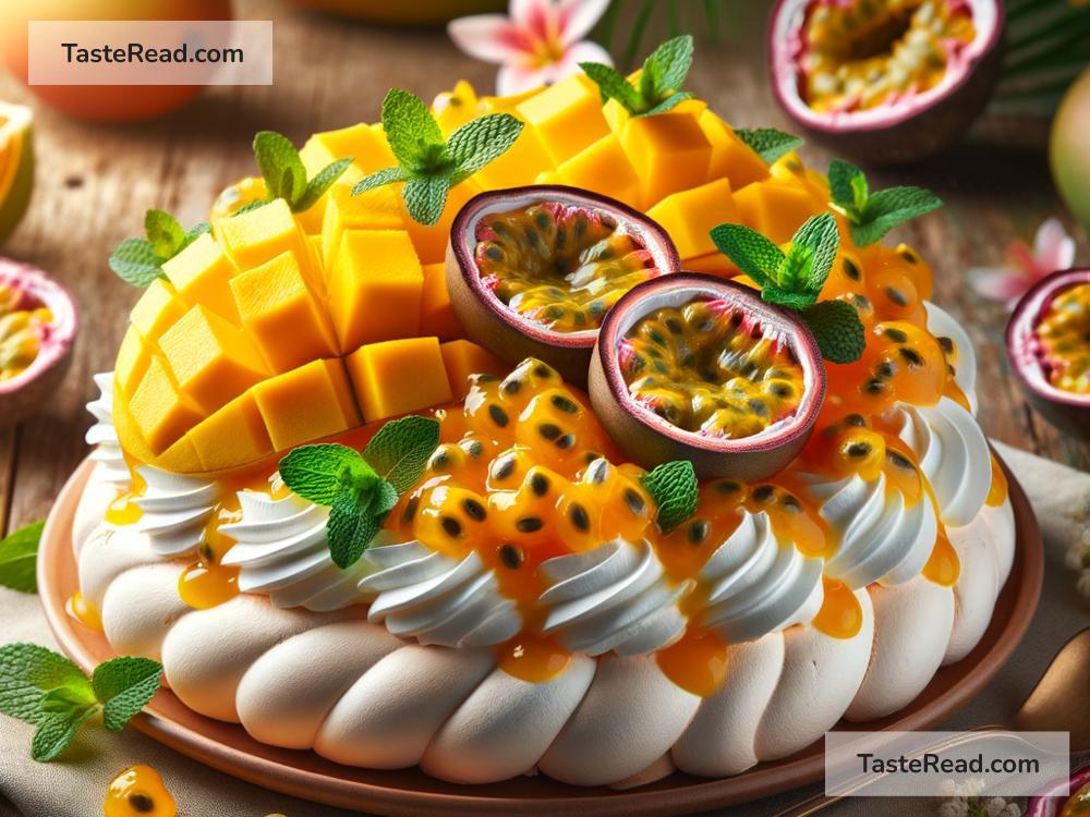 How to create tropical mango passionfruit pavlova