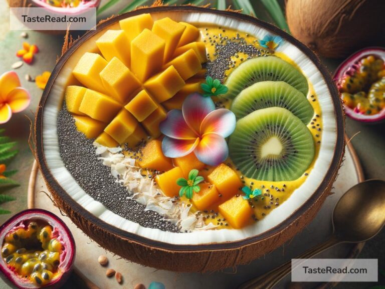 How to create tropical mango passionfruit smoothie bowls