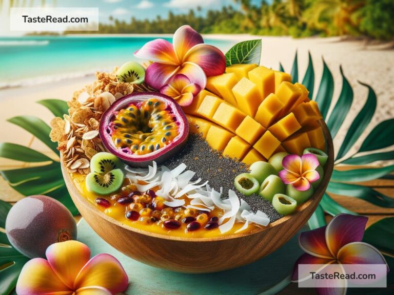 How to create tropical mango passionfruit smoothie bowls