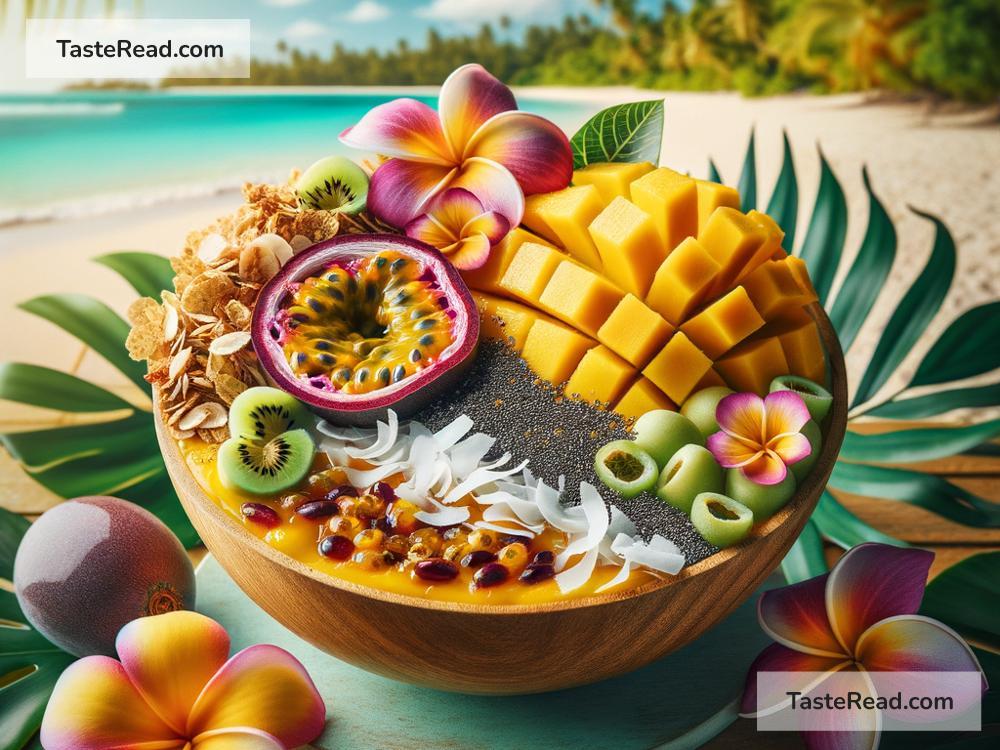 How to create tropical mango passionfruit smoothie bowls