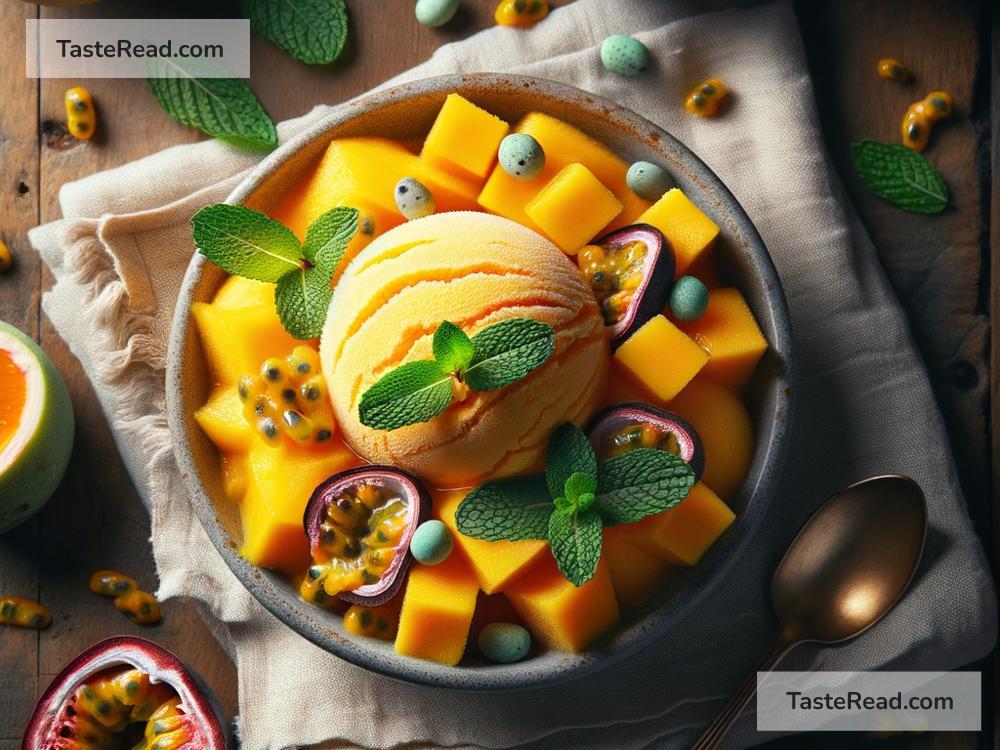 How to create tropical mango passionfruit sorbet