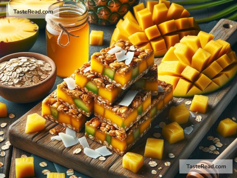 How to create tropical mango pineapple granola bars