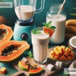 How to create tropical papaya coconut smoothie