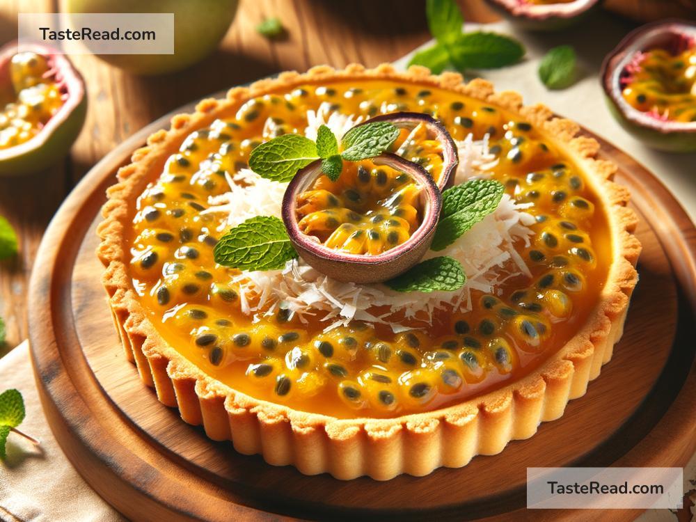 How to create tropical passionfruit coconut tart