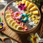 How to create tropical pineapple banana smoothie bowl