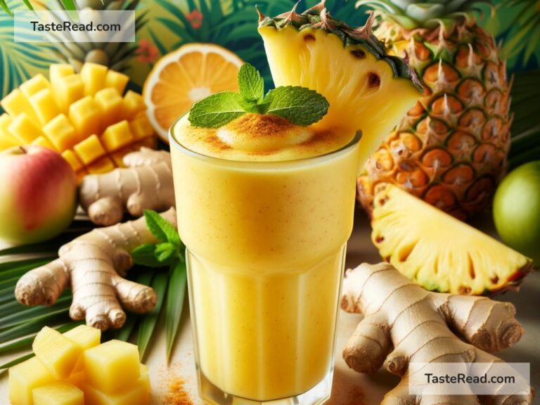 How to create tropical pineapple ginger smoothie