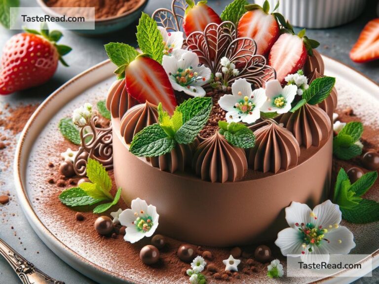 How to Garnish Delicate Desserts
