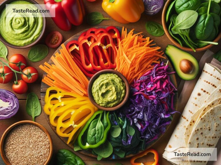 How to Make Rainbow Veggie Wraps