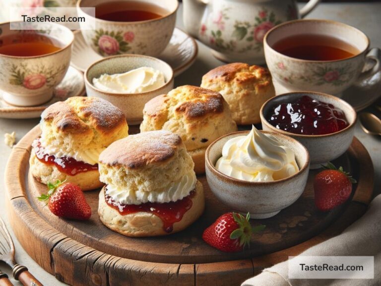How to Make Traditional English Scones with Clotted Cream and Jam