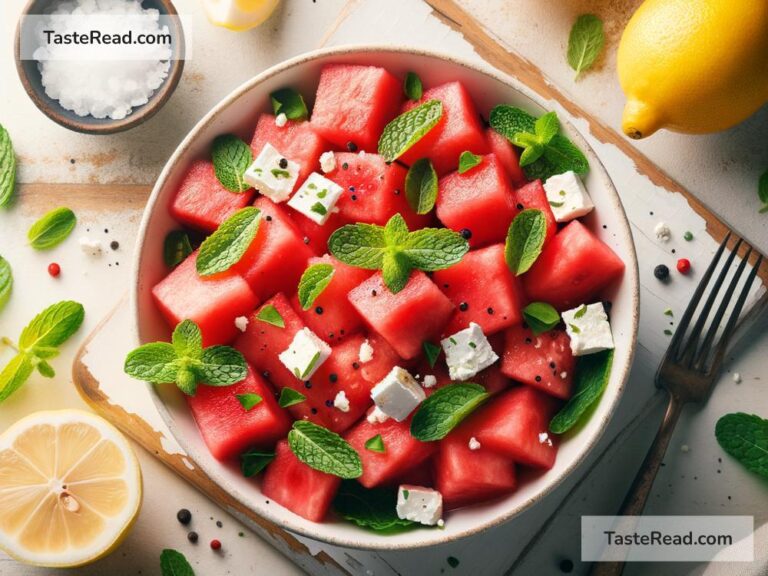 How to Prepare a Refreshing Watermelon Salad with Feta and Mint