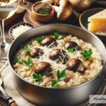 How to Prepare a Savory Mushroom Risotto with Truffle Oil