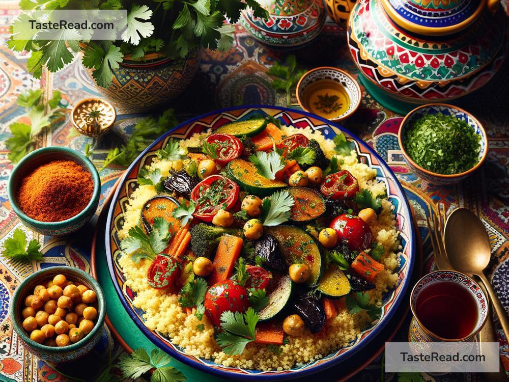 Indulging in Bold Herb Infusions in North African Couscous in Morocco, Morocco