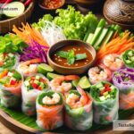 Indulging in Colorful Rice Paper Rolls in Vietnam