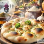 Indulging in Fragrant Garlic Naan in Delhi, India