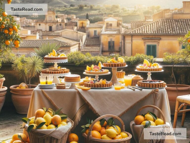 Indulging in Fresh, Zesty Citrus Desserts in Sicily, Italy