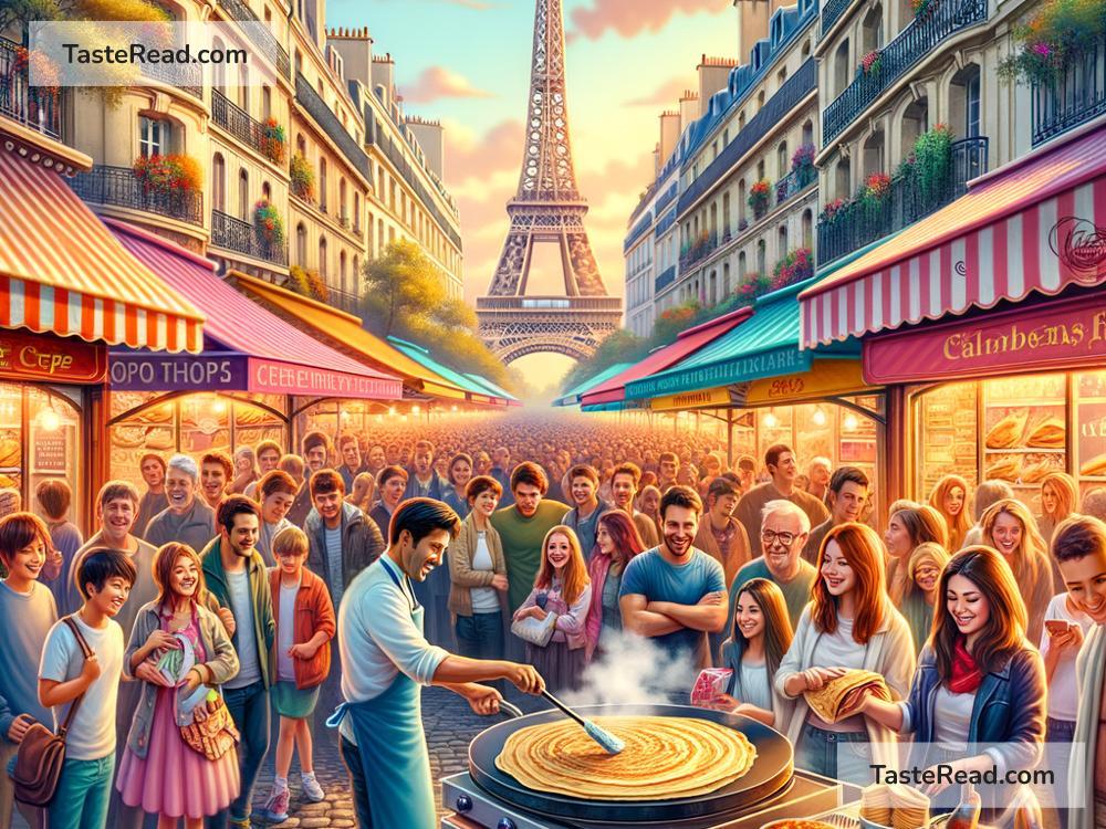 Indulging in Lively Street Crepe Cultures in Paris, France