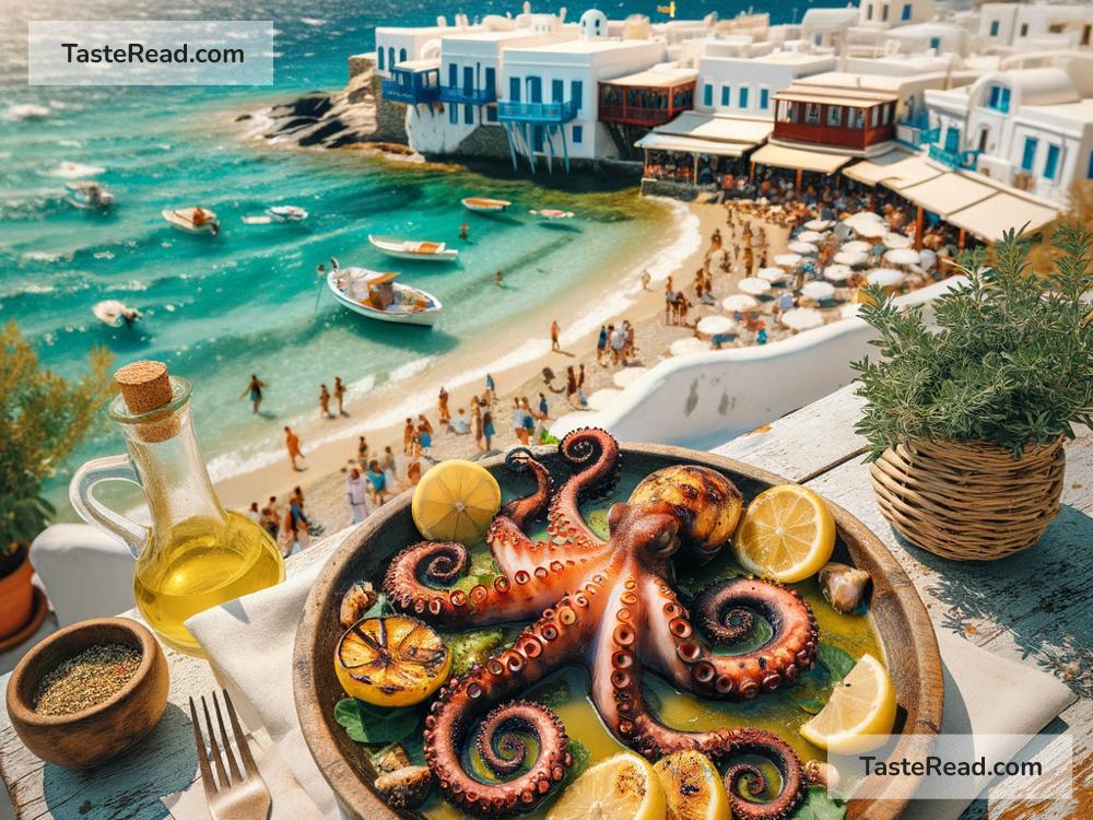 Indulging in Signature Shoreline Grilled Octopus in Mykonos, Greece