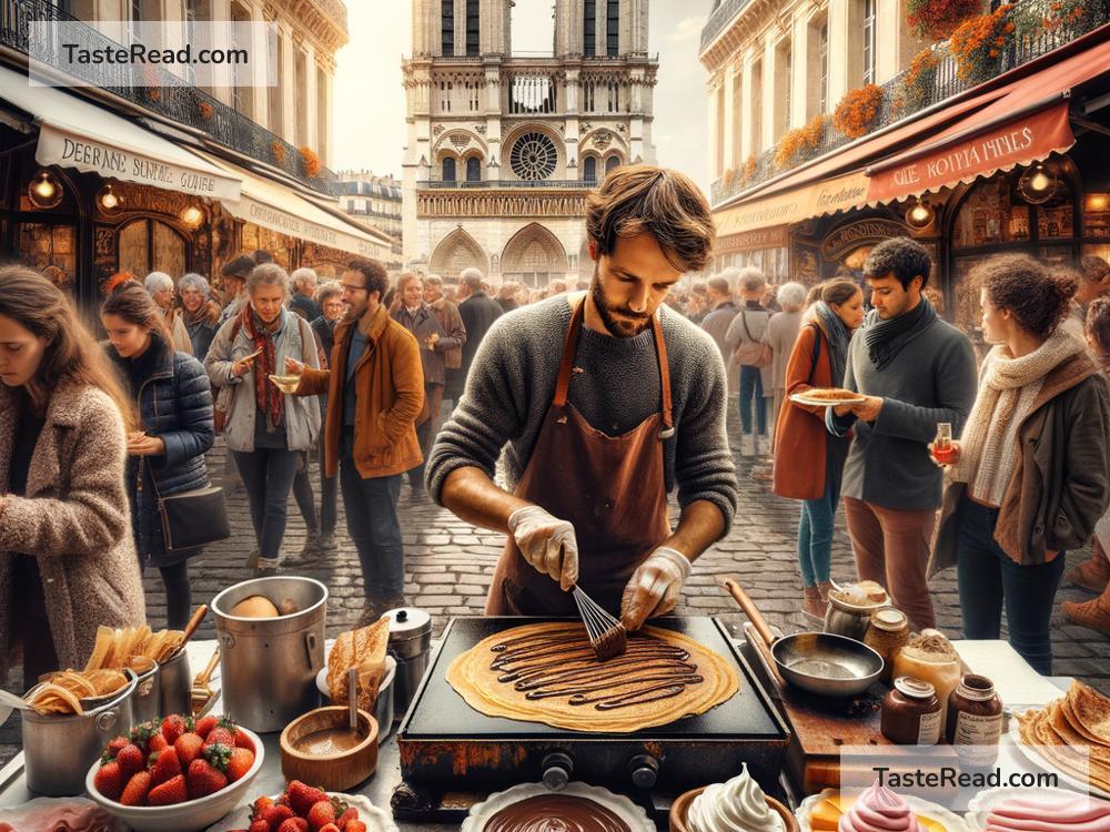 Indulging in Sweet and Savory Crepes at Parisian Street Stalls, France