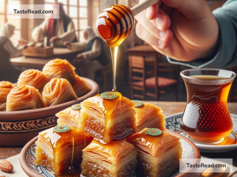 Indulging in Sweet Baklava Delicacies in Gaziantep, Turkey