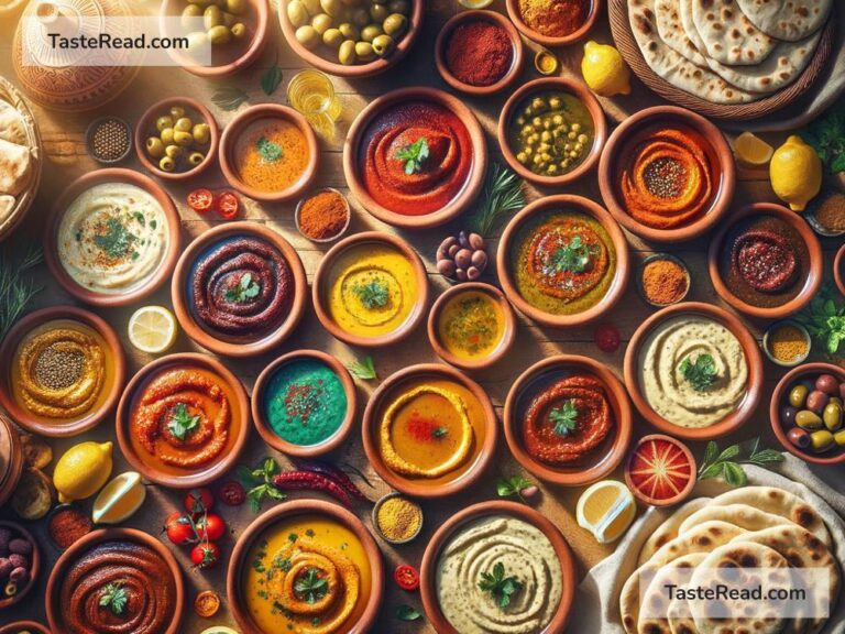 Indulging in the Eclectic Blends of Savory Harissa-Spiced Dips in Tunis, Tunisia