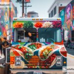 Indulging in the Fusion of Spicy Korean Tacos in Urban Los Angeles, USA