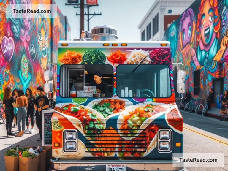 Indulging in the Fusion of Spicy Korean Tacos in Urban Los Angeles, USA