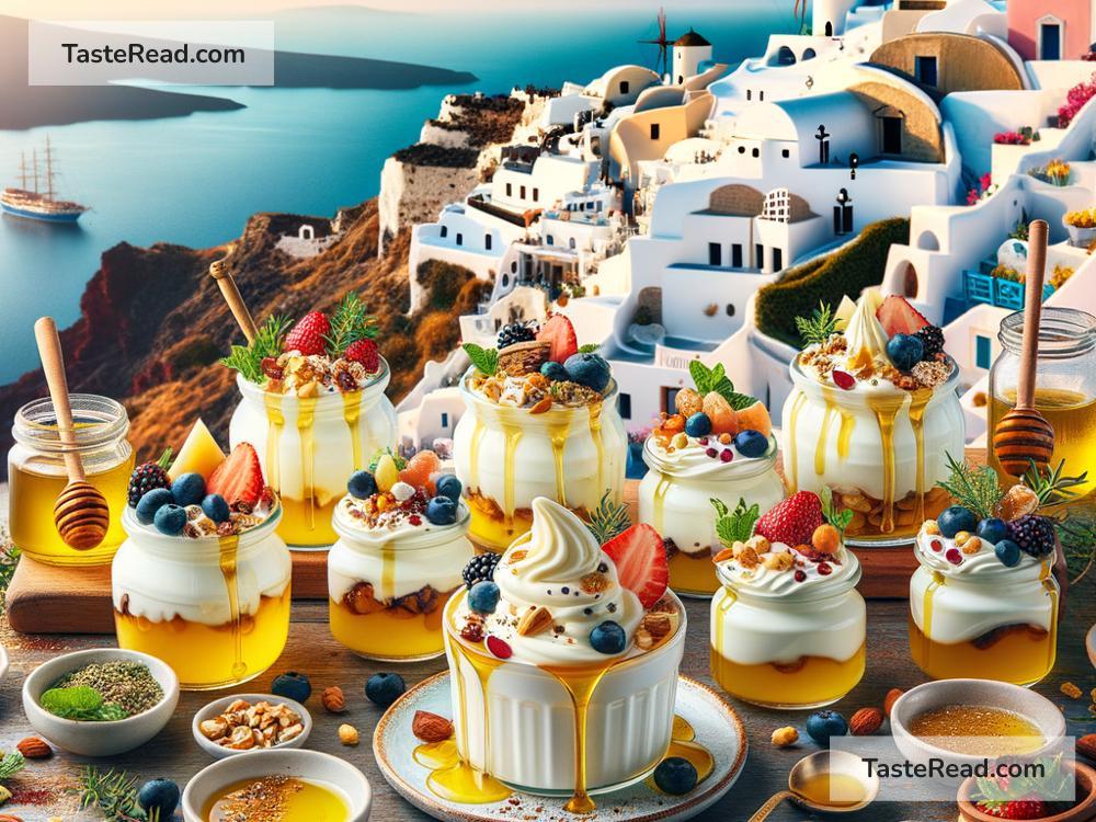 Indulging in Zesty Greek Yogurt Innovations in Santorini, Greece
