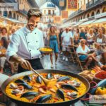 Journeying Through Festive Paella Cooking in Valencia, Spain