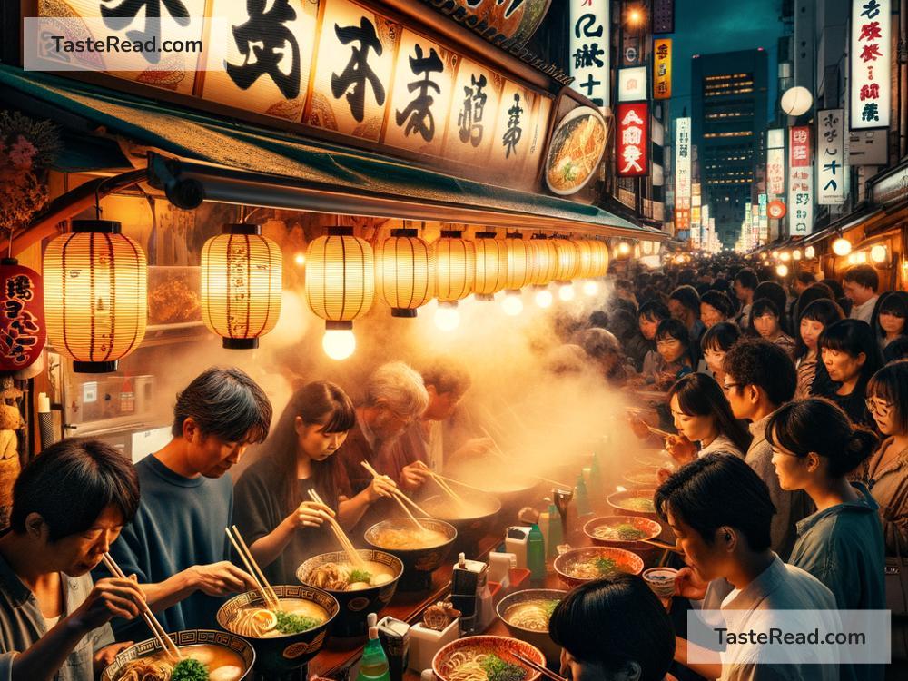 Journeying Through Lively Ramen Stalls in Osaka, Japan
