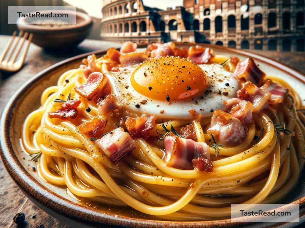 Journeying Through Traditional Italian Spaghetti Carbonara in Rome, Italy