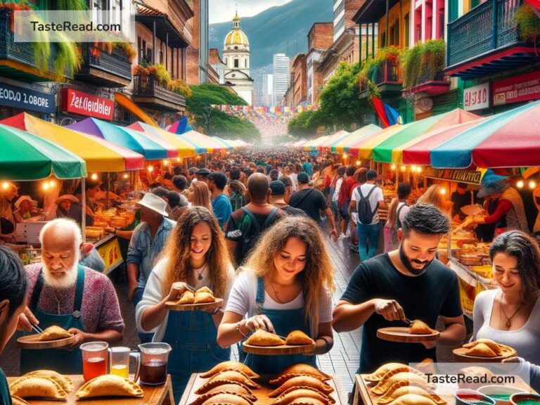 Journeying Through Vibrant Street Empanadas in Bogotá, Colombia