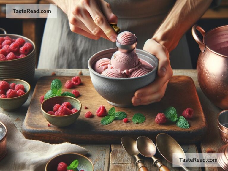 Journeying Through Zesty Raspberry Sorbet Innovations in French Artisanal Kitchens in France, France