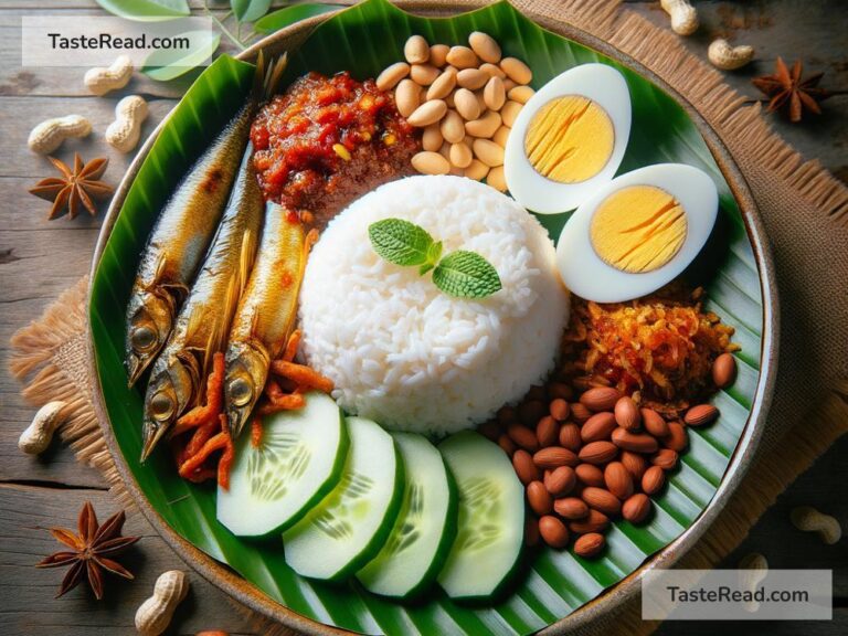 Malaysian nasi lemak as a national dish with cultural ties