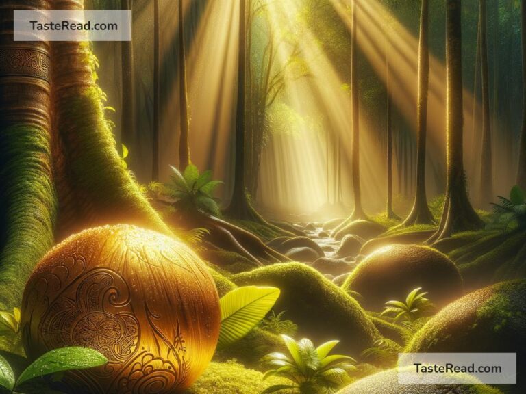 Mythical story of the golden coconut shell